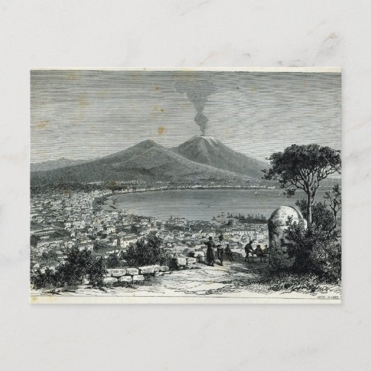 Algemeen Uitzicht van Napels Briefkaart (Voorkant)