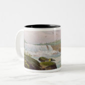 Algemeen Uitzicht van Niagara-Herfsten van Canadia Tweekleurige Koffiemok (Voorkant links)