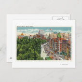 Algemeen Uitzicht van Tremont Street Briefkaart (Voorkant / Achterkant)