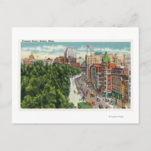 Algemeen Uitzicht van Tremont Street Briefkaart