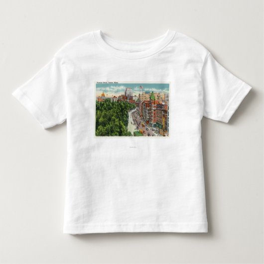 Algemeen Uitzicht van Tremont Street Kinder Shirts (Voorkant)