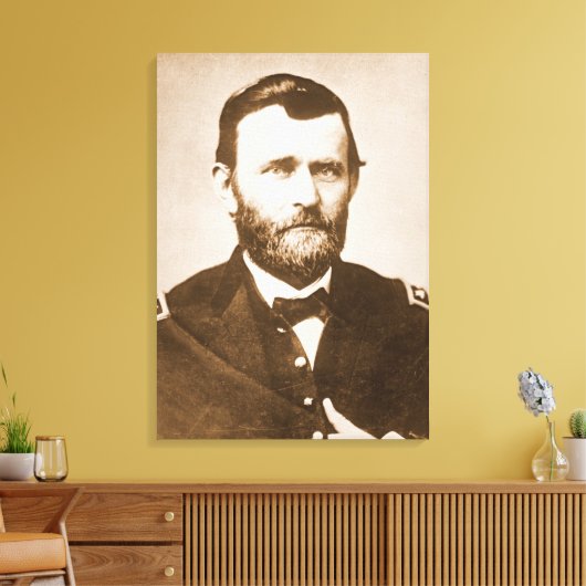 Algemeen Ulysses Grant C1865 Canvas Afdruk (Insitu (Woonkamer))