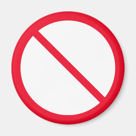 Algemeen verbod | Rood cirkelteken | Magneet