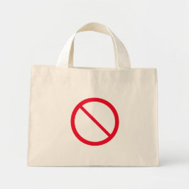 Algemeen verbodsteken | Kleine Canvas tas