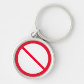 Algemeen verbodsteken | Premium-Sleutelhanger Sleutelhanger (Voorkant)