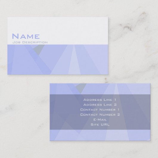 Algemeen Visitekaartje (Voorkant / Achterkant)