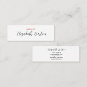 Algemeen visitekaartje (Voorkant / Achterkant)