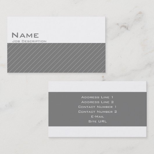 Algemeen Visitekaartje (Voorkant / Achterkant)