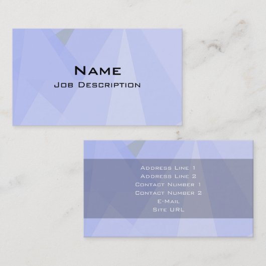 Algemeen Visitekaartje (Voorkant / Achterkant)