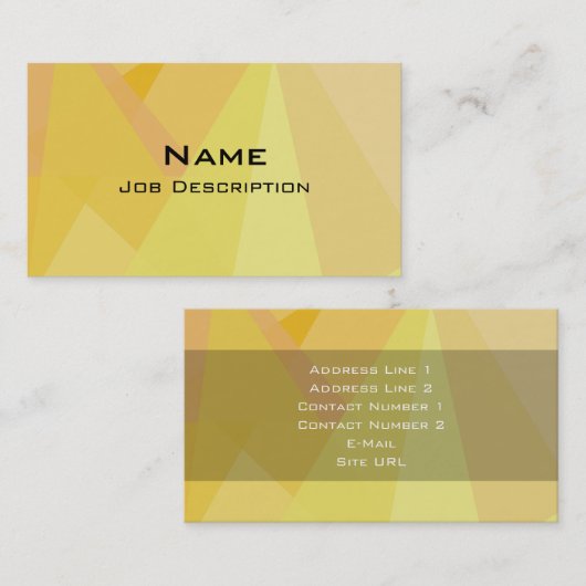 Algemeen Visitekaartje (Voorkant / Achterkant)