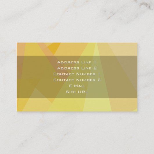 Algemeen Visitekaartje (Achterkant)