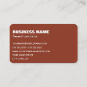 Algemeen visitekaartje contractant (Achterkant)