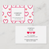 Algemeen visitekaartje met liefdeshart. (Voorkant / Achterkant)