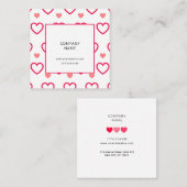 Algemeen visitekaartje met liefdeshart. (Voorkant / Achterkant)