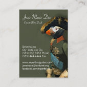 Algemeen - Vogelgids met bubbels Visitekaartje (Achterkant)