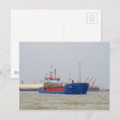 Algemeen vrachtschip Willeke Briefkaart (Voorkant / Achterkant)