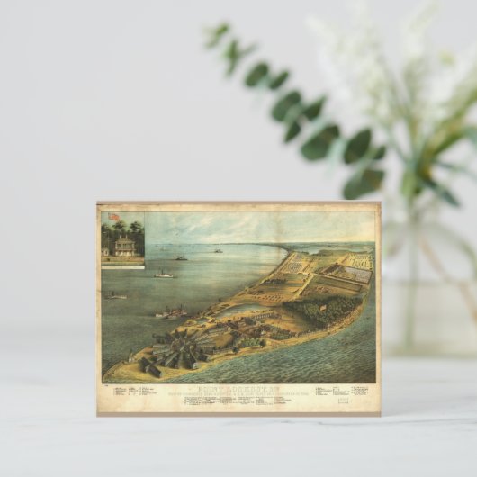 Algemeen ziekenhuis en gevangenis van Hammond uit  Briefkaart (Staand voorkant)