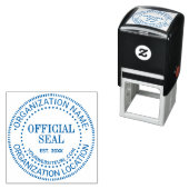 Algemene aangepaste officiële zegel naam locatie U Zelfinktende Stempel (In situ)