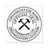 Algemene aangepaste officiële zegel Nm Loc URL van Zelfinktende Stempel (Design)