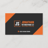 Algemene Aannemer, Handyman service, Bouw Visitekaartje (Achterkant)