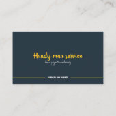 Algemene Aannemer, Handyman service, Bouw Visitekaartje (Achterkant)