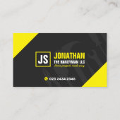 Algemene Aannemer, Handyman service, Bouw Visitekaartje (Achterkant)