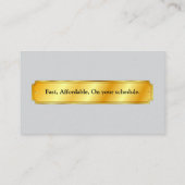 Algemene aannemer Hard Pet & Tools Blueprints Visitekaartje (Achterkant)