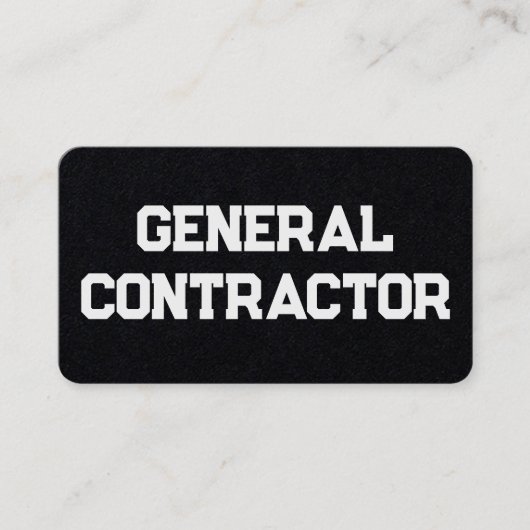 Algemene aannemer QR Visitekaartje (Voorkant)