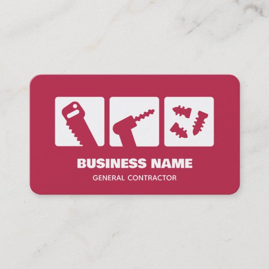 Algemene aannemer visitekaartje (Voorkant)