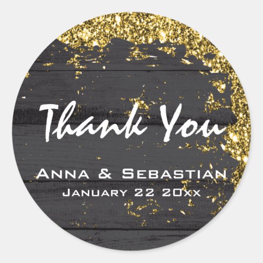 *~* Algemene AP49 Verweerde Wiid Aged Glitter Ronde Sticker (Voorkant)