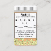 ALGEMENE ARTS Afspraak Herinnering Visitekaartje (Achterkant)