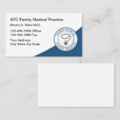 Algemene artsenpraktijk visitekaartje (Voorkant / Achterkant)