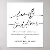 ALGEMENE Baby shower traditionele familieproducten Poster (Voorkant)