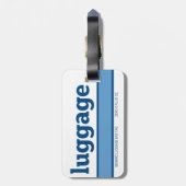 Algemene bagage tas bagagelabel (Achterkant verticaal)