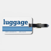 Algemene bagage tas bagagelabel (Achterkant horizontaal)