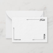 Algemene blanco noot Kaart Tulps Faith Notitiekaartje (Achterkant)