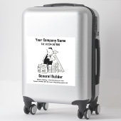 Algemene Bouwer Advertentie & Promotie Sticker (Koffer)