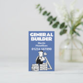 Algemene bouwer, huisreparaties en huisuitbreiding visitekaartje (Staand voorkant)