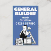Algemene bouwer, huisreparaties en huisuitbreiding visitekaartje (Voorkant)