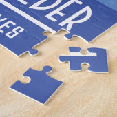 Algemene Bouwer met Bouwmaterialen. Legpuzzel (Zijkant)