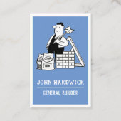 Algemene Bouwer met de Materialen van de Bouw. Visitekaartje (Voorkant)