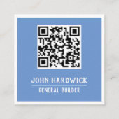 Algemene bouwer met QR Code Square Visitekaartje (Voorkant)