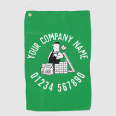 Algemene Bouwer Promotie Golfhanddoek (Voorkant)