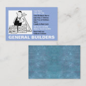 Algemene Cartoon voor bouwmachines Visitekaartje (Voorkant / Achterkant)