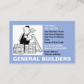 Algemene Cartoon voor bouwmachines Visitekaartje (Voorkant)