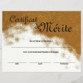 Algemene Certificaat van Uitmuntendheid Franse Kla Flyer (Voorkant)