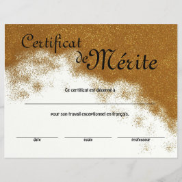 Algemene Certificaat van Uitmuntendheid Franse Kla Flyer