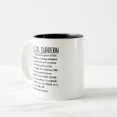 Algemene chirurg tweekleurige koffiemok (Voorkant links)