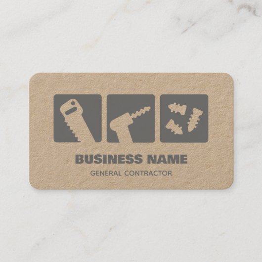 Algemene contractant visitekaartje (Voorkant)