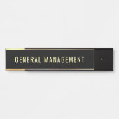 Algemene directie afdelingsnaam deurbordje (Voorkant)